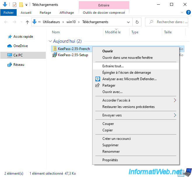 Then, copy the "[language name].lngx" file in the KeePass folder. Default : C:Program Files (x86)KeePass Password Safe 2