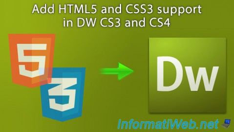 Add HTML5 and CSS3 support in DW CS3 and CS4
