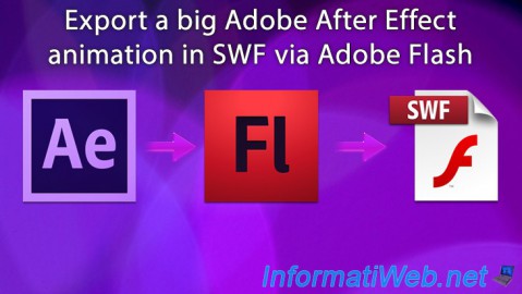 Export a big Adobe After Effect animation in SWF via Adobe Flash