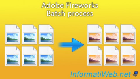 Adobe Fireworks - Batch process
