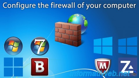 Configure the firewall of Windows 11, 10, 8.1, 8, 7, Vista or XP and the firewall of Internet Security solutions