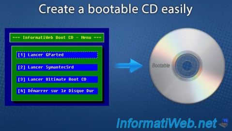 How to create a bootable CD easily from a graphical interface