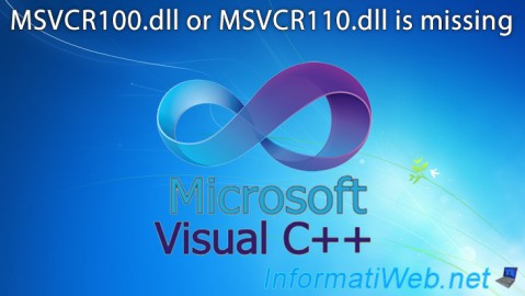 Error : MSVCR100.dll or MSVCR110.dll is missing