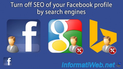 Facebook - Turn off SEO of your profile by search engines