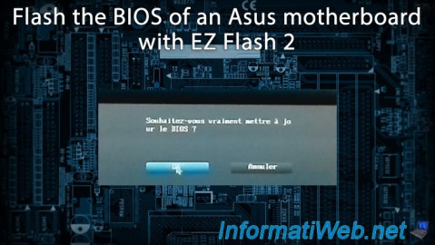 Flash the BIOS of an Asus motherboard (via Asus EZ Flash 2)
