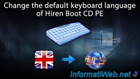 Change the default keyboard language of Hiren Boot CD PE