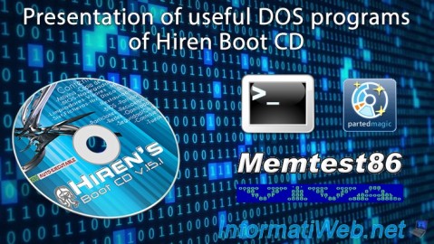 Presentation of useful DOS programs of Hiren Boot CD