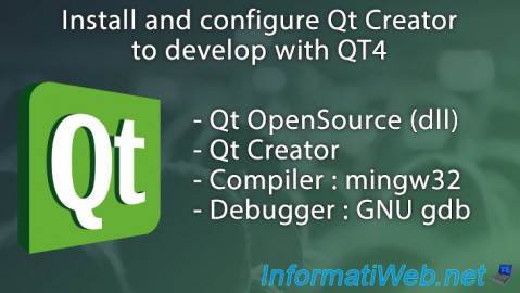 Install and configure Qt Creator to develop with QT4