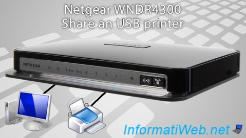 Share an USB printer by ReadySHARE Printer with the Netgear WNDR4300 router