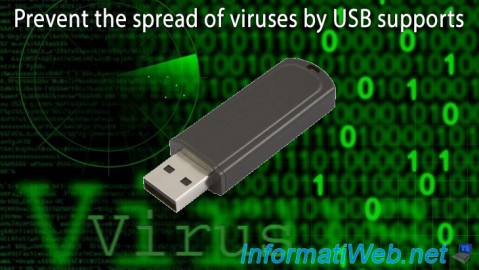 Prevent the spread of viruses by USB supports