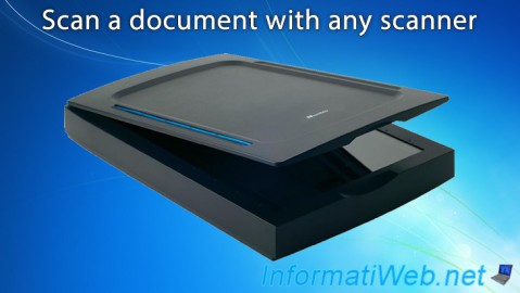 Scan a document with any scanner (or multifunctions printer)