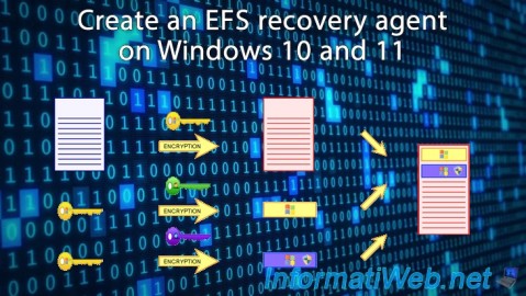 Create an EFS recovery agent to recover encrypted data on Windows 10 and 11