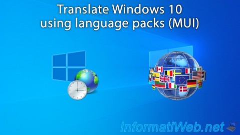 Translate Windows 10 interface using language packs (MUI)