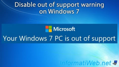 A "Your Windows 7 PC is out of support" warning is displayed