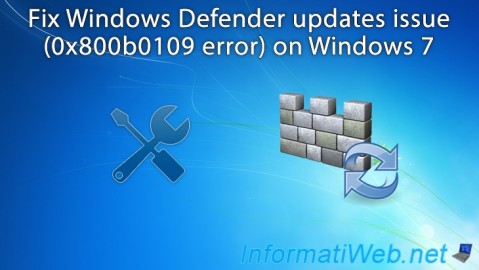 Windows 7 - Fix Windows Defender updates issue