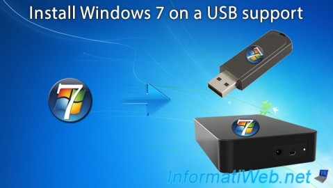 Install Windows 7 on a USB support (external hard drive or USB key) with WinToUSB