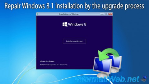 Repair Windows 8.1 installation by the upgrade process