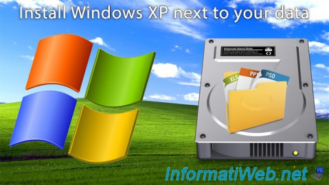 Install Windows XP next to your data without formatting the partition beforehand