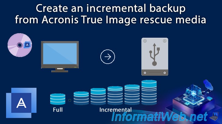 Create an incremental backup from Acronis True Image (Cyber Protect ...