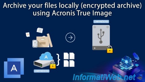 Acronis True Image - Archive your files locally (encrypted archive)