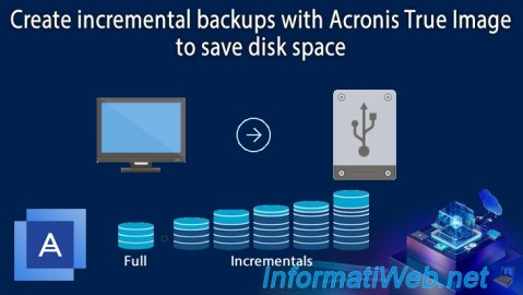 Acronis True Image - Create incremental backups