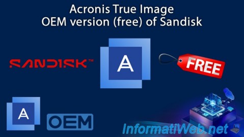 Acronis True Image - OEM version (free) of Sandisk