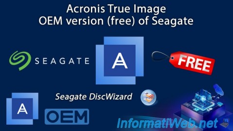 Acronis True Image - OEM version (free) of Seagate