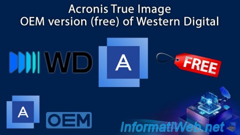 Acronis True Image - OEM version (free) of Western Digital