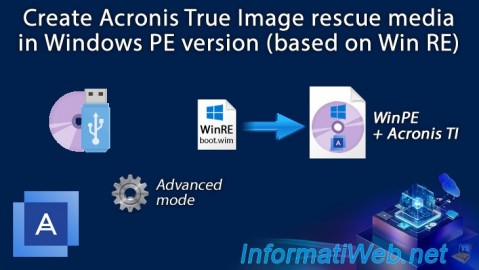 Acronis True Image - Rescue Media - Create media (Win PE version)