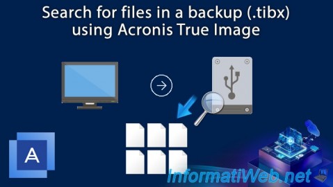 Acronis True Image - Search for files in a backup