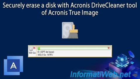 Acronis True Image - Secure disk erase