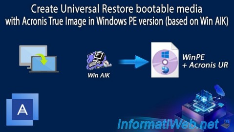 Acronis True Image - Universal Restore Media - Create media (Win PE version based on Win AIK)