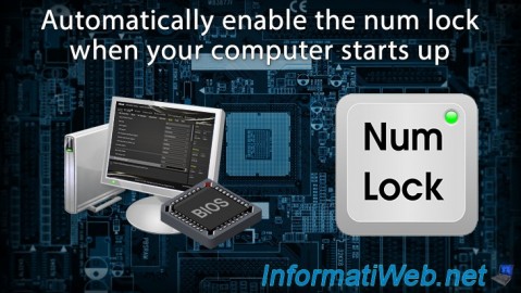 Automatically enable the numeric lock (num lock) when your computer starts up by changing a BIOS setting