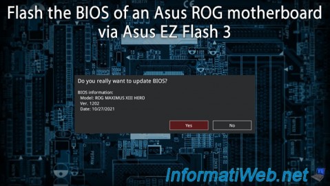 Flash the BIOS of an Asus ROG motherboard (via Asus EZ Flash 3)