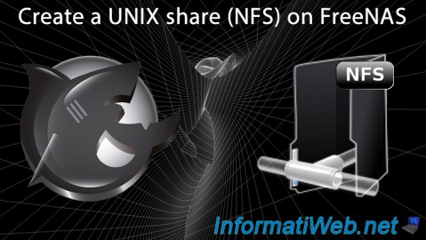 Create a UNIX share (NFS) on FreeNAS
