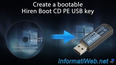 Create a bootable Hiren Boot CD PE USB key