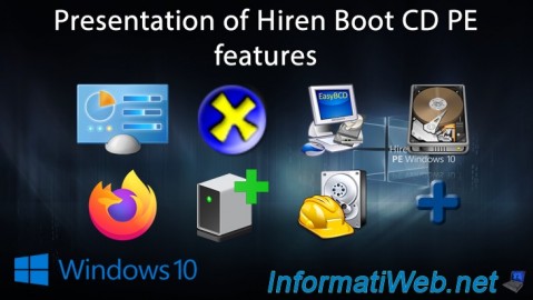Presentation of Hiren Boot CD PE features