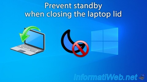 Prevent standby when closing the laptop lid