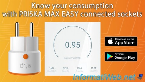 Know your consumption with PRISKA MAX EASY connected sockets