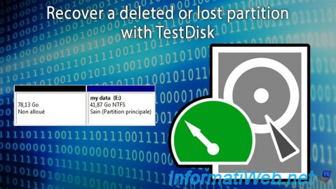 Recover a deleted or lost partition with TestDisk