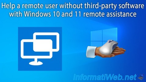Help a remote user without third-party software with Windows 10 and 11 remote assistance
