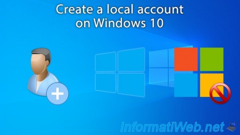Create a local account on Windows 10