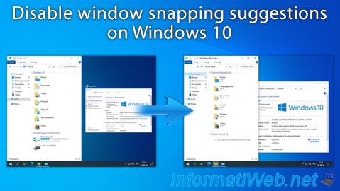 Windows 10 - Disable window snapping suggestions