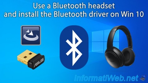 Use a Bluetooth headset and install the Bluetooth driver on Windows 10