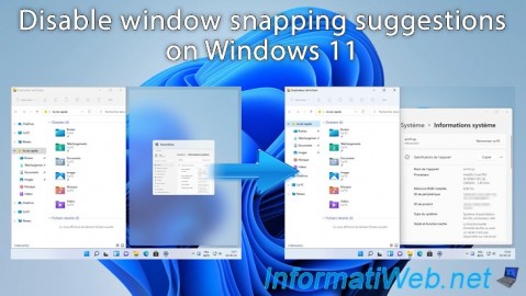 Windows 11 - Disable window snapping suggestions