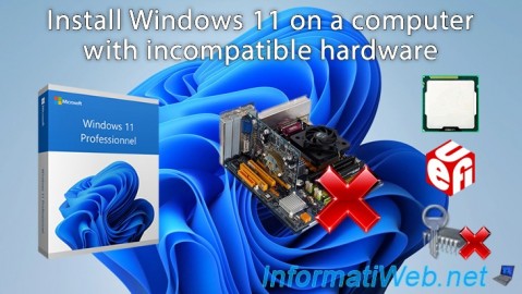 Install Windows 11 on a computer with incompatible hardware