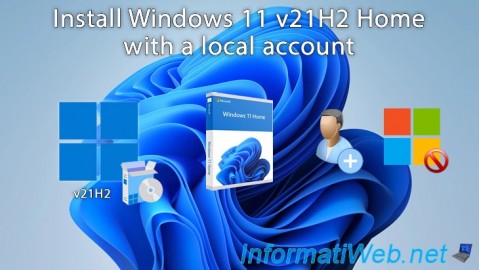 Install Windows 11 v21H2 Home by creating a local account