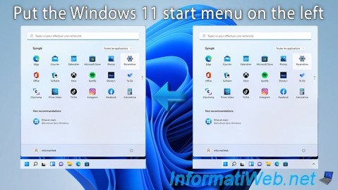 Windows 11 - Put the start menu on the left