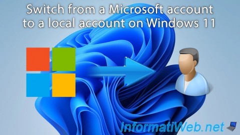 Switch from a Microsoft account to a local account on Windows 11