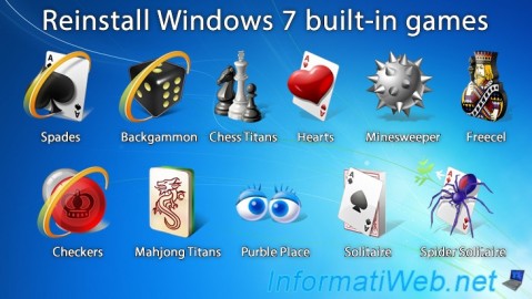 Reinstall built-in games on Windows 7 professional edition